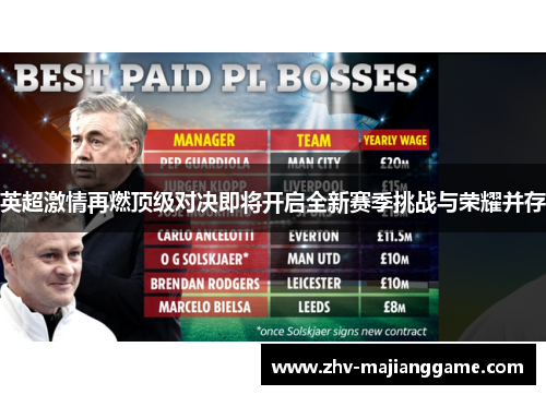 英超激情再燃顶级对决即将开启全新赛季挑战与荣耀并存